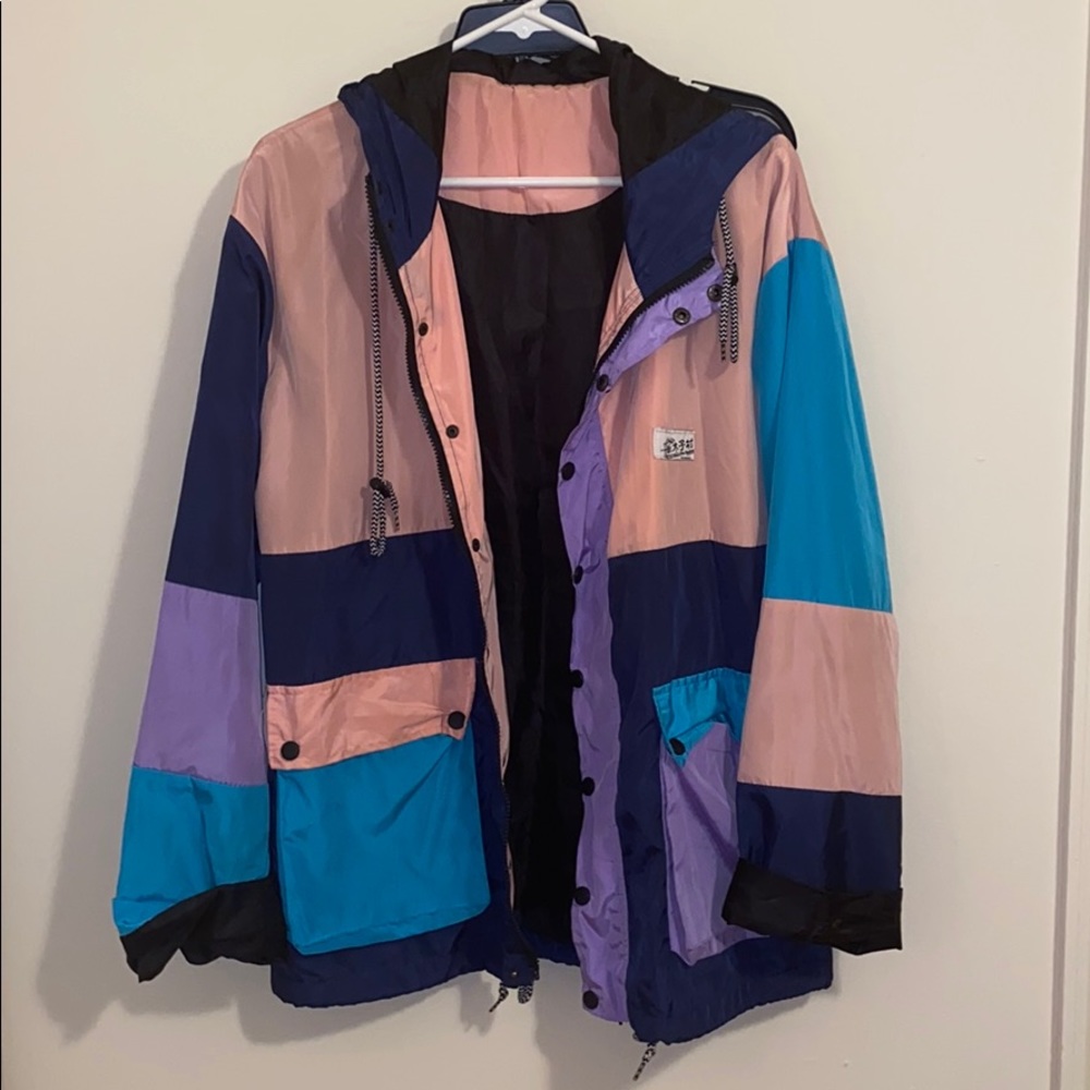Multicolor Color Block Jacket